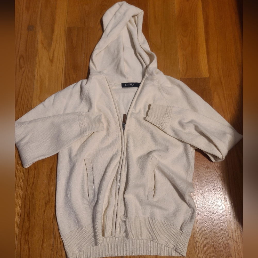 Polo by Ralph Lauren Cream Hooded Sweater